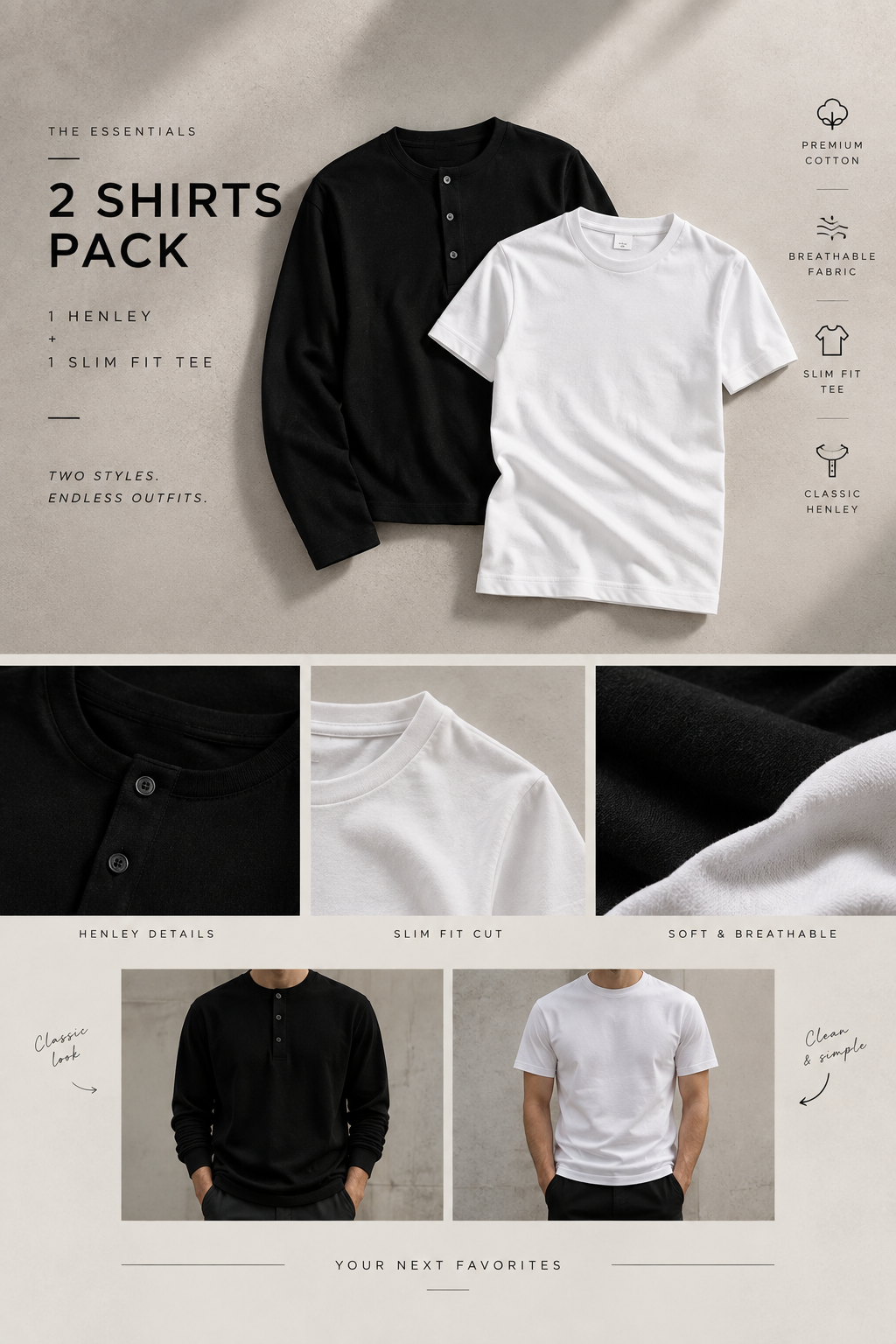 TWO STYLES. ONE PACK 🔥