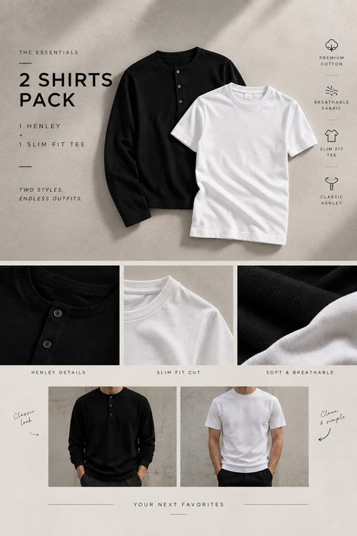 TWO STYLES. ONE PACK 🔥